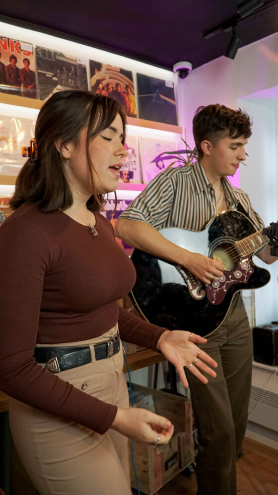 Dan & Izzy performing