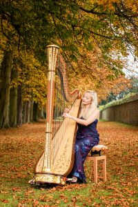 Leicester Harpist - Outdoors